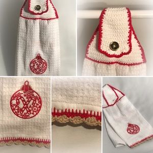 Christmas Crocheted Hanging Towels